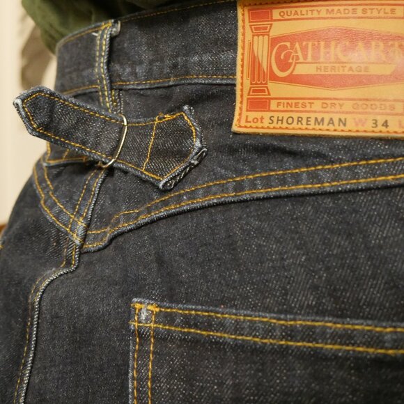 VINTAGE REPRODUCTION 1930s selvedge jeans. Cathcart Heritage - Picture 4 of 5